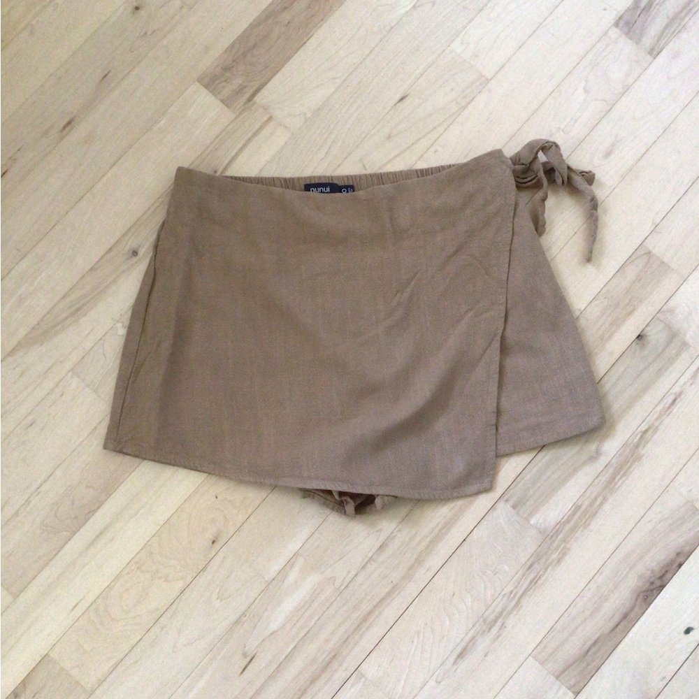 2/$10 Tan Wrap Skort
